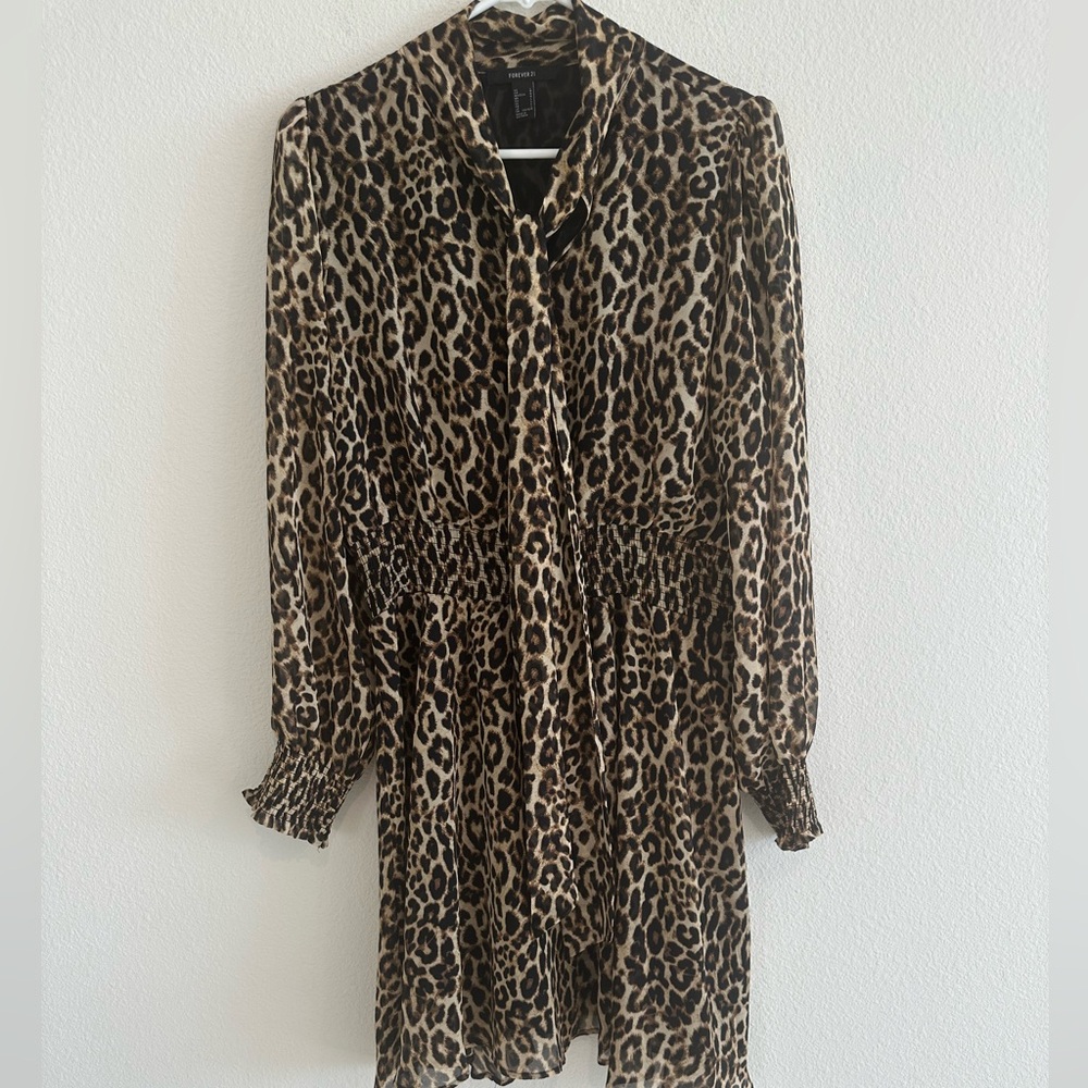Forever 21 Leopard Animal Print Dress